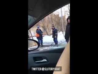 the girl rides around the city and shows boobs to passers-by and drivers. even the cops check out her tits russian homemade